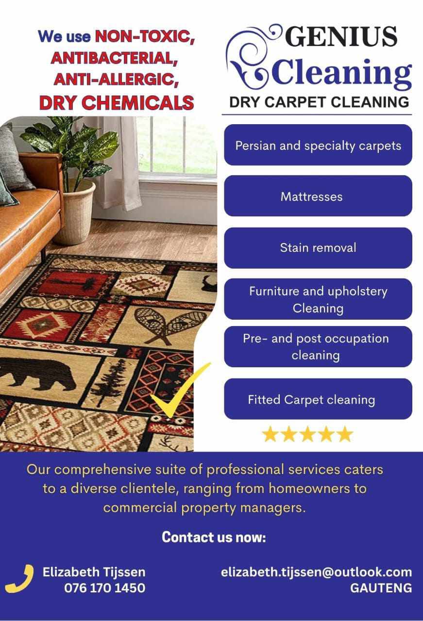 A flyer for a carpet cleaning company