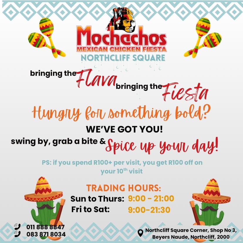 A flyer for a mexican festival with a picture of a cactus