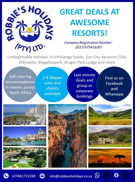 A flyer for a travel company