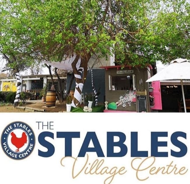The stables village center is located on the side of the road