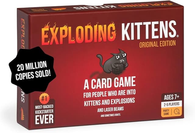 Exploding kittens a card game for people who are into kittens and explodings