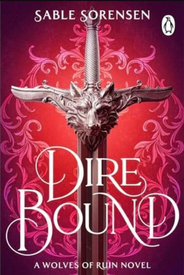 A book cover with a sword and a skull on it