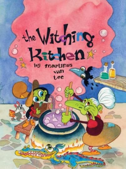 The witching kitchen is shown in this children's book