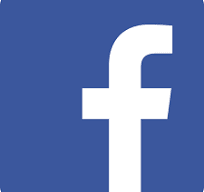 A blue and white facebook logo