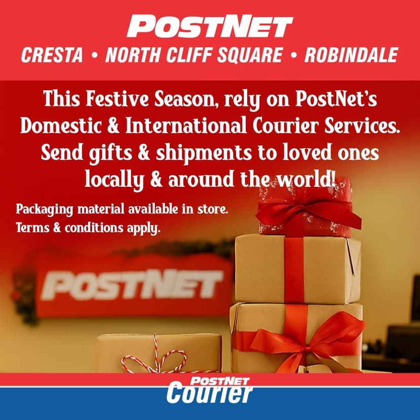 A poster advertising a postcard for a post office