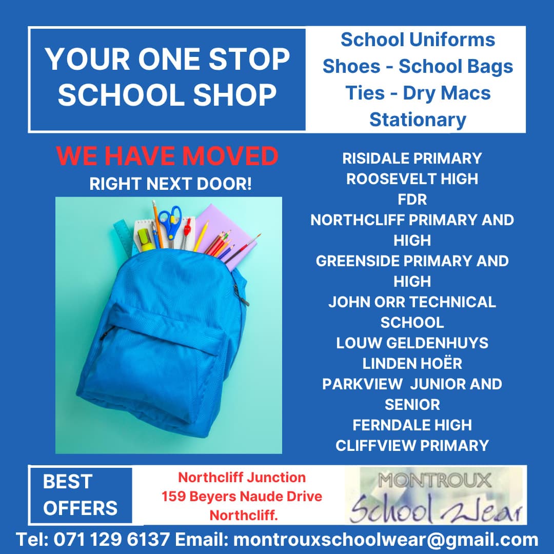 A back to school flyer with a back to school bag